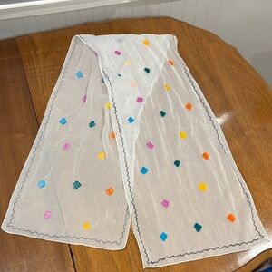 Vintage Lightweight Polka Dot Scarf